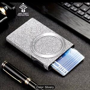 Silver Anti-Theft Card Holder